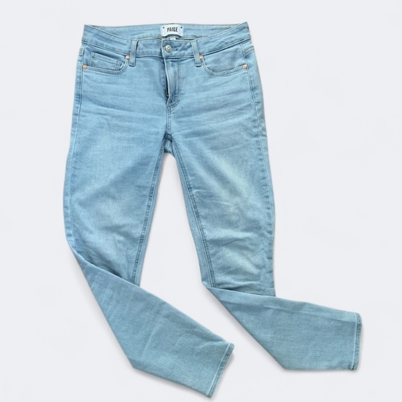 Paige Verdugo Ankle Slim Skinny Jeans Light Wash SZ 27 - Picture 1 of 10